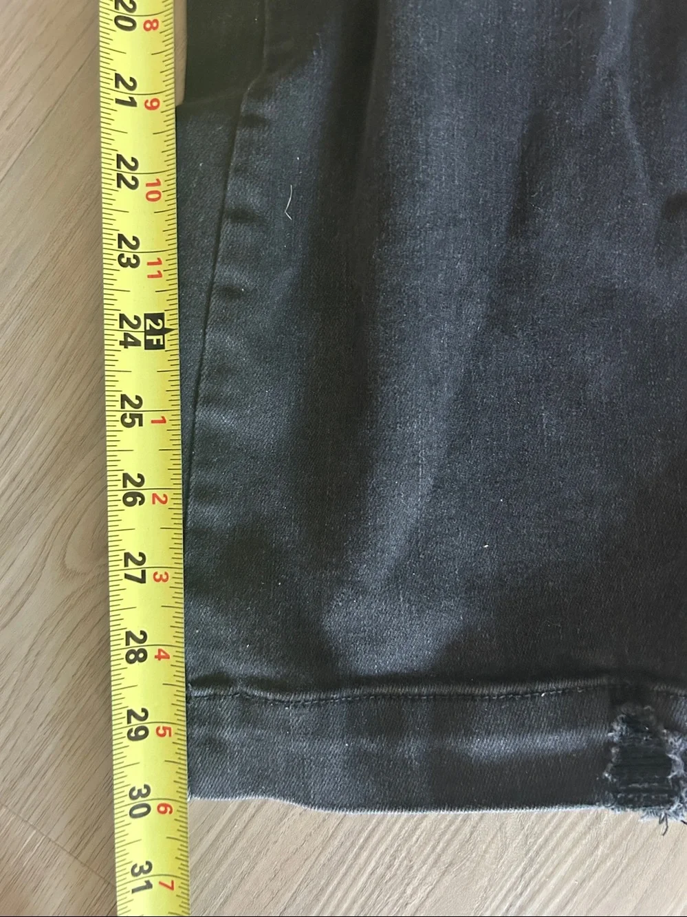 Judy Blue Distressed Flare Jeans 14W Black Stretch Denim Classic Casual